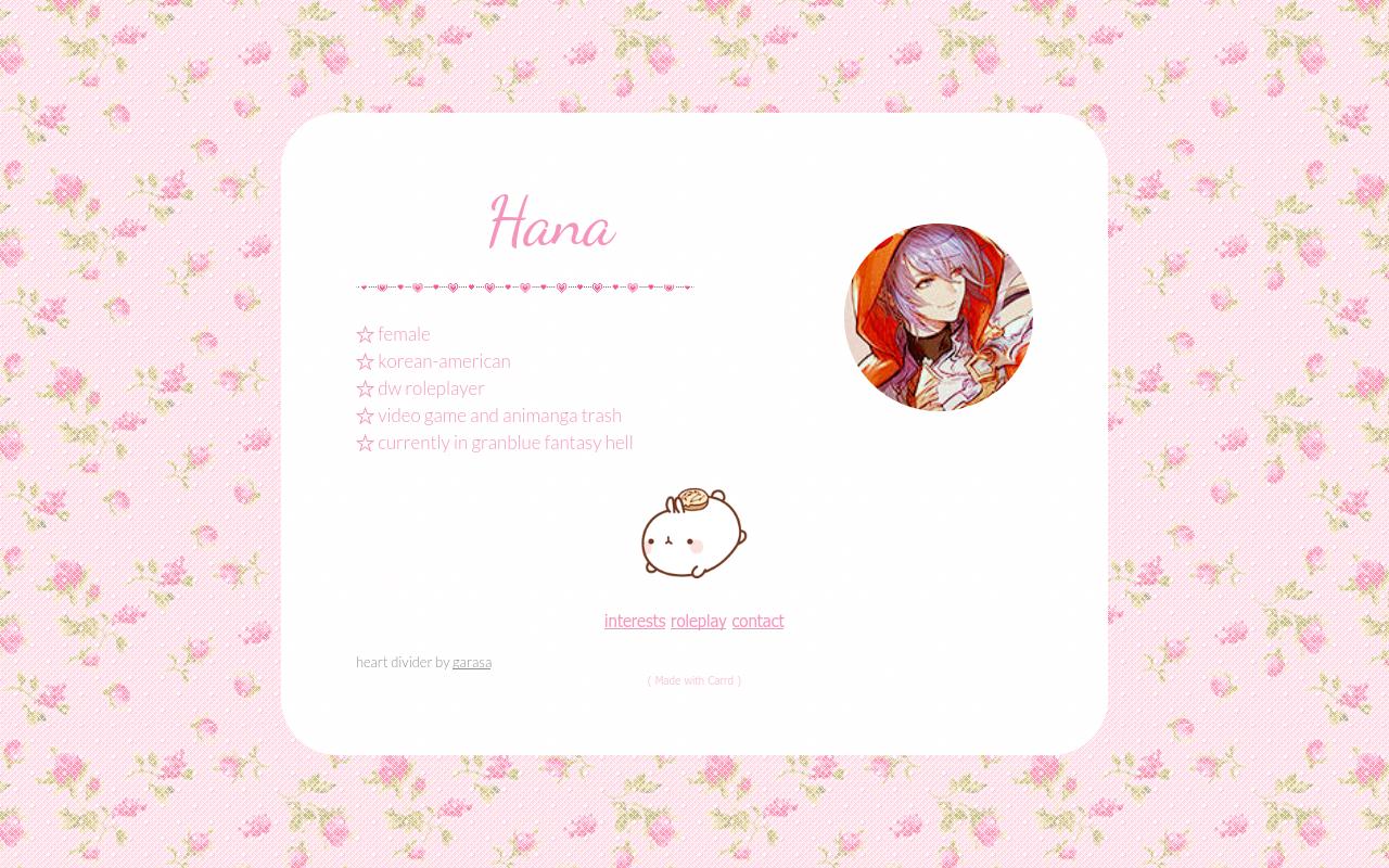 Carrd profile picture for @tiramisu
